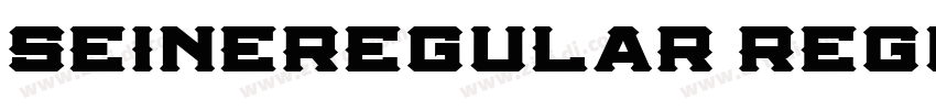 SeineRegular Regula字体转换